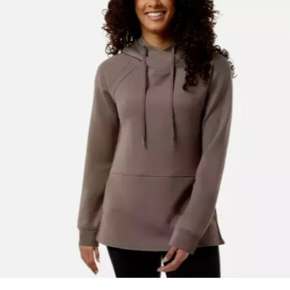 NEW 32 Degrees Heat Women's S Taupe Pullover Hoodie Sweatshirt - Picture 1 of 10